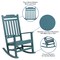 Merrick Lane Hillford Poly Resin Indoor/Outdoor Rocking Chair
